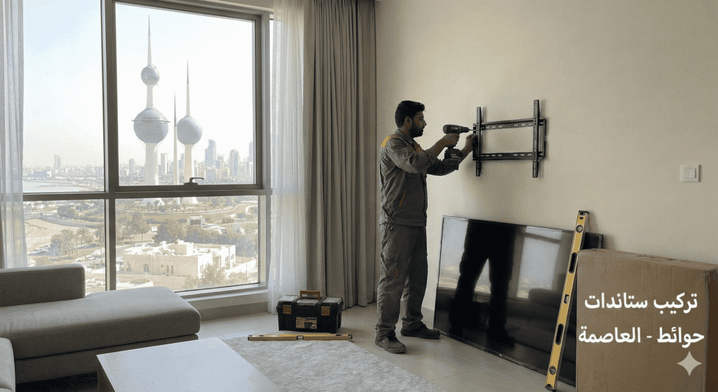 تركيب ستاندات تلفزيون في محافظة العاصمة بالكويت