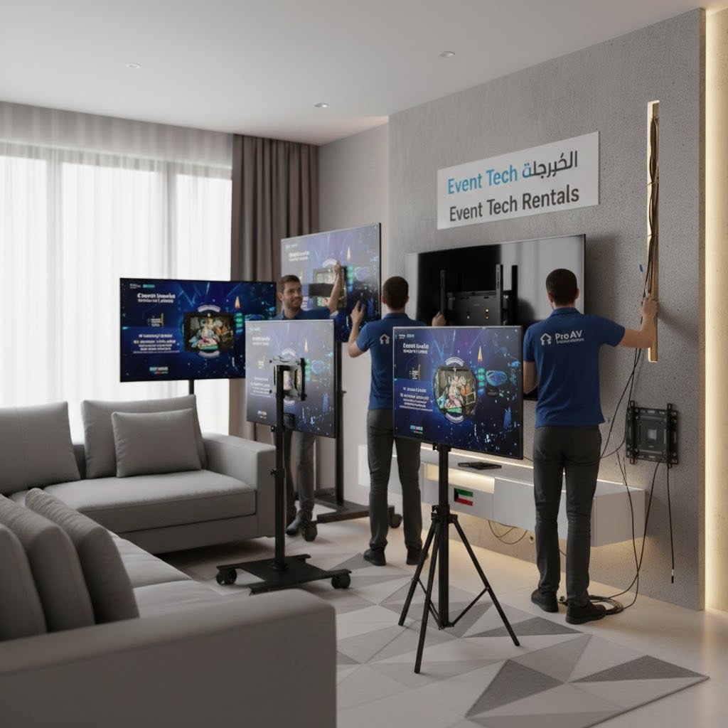 فني تركيب ستاند تلفزيون متحرك وثابت | أرخص الأسعار وخدمة فورية