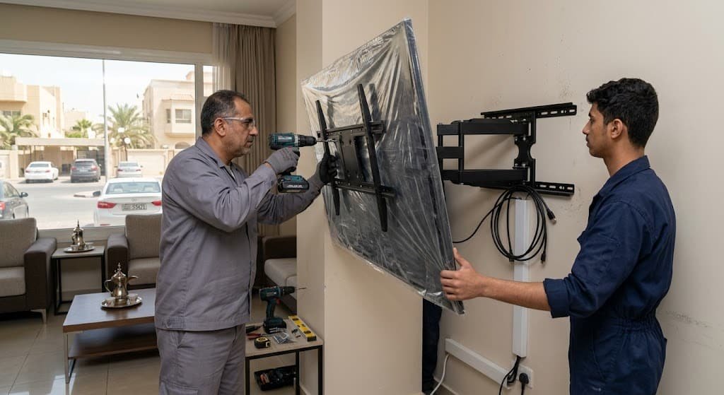 تركيب ستاندات بلازما تلفزيون بالكويت